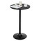 24" Round Pub Table Bistro Bar Height Cocktail Table W/Metal Base Indoor Black
